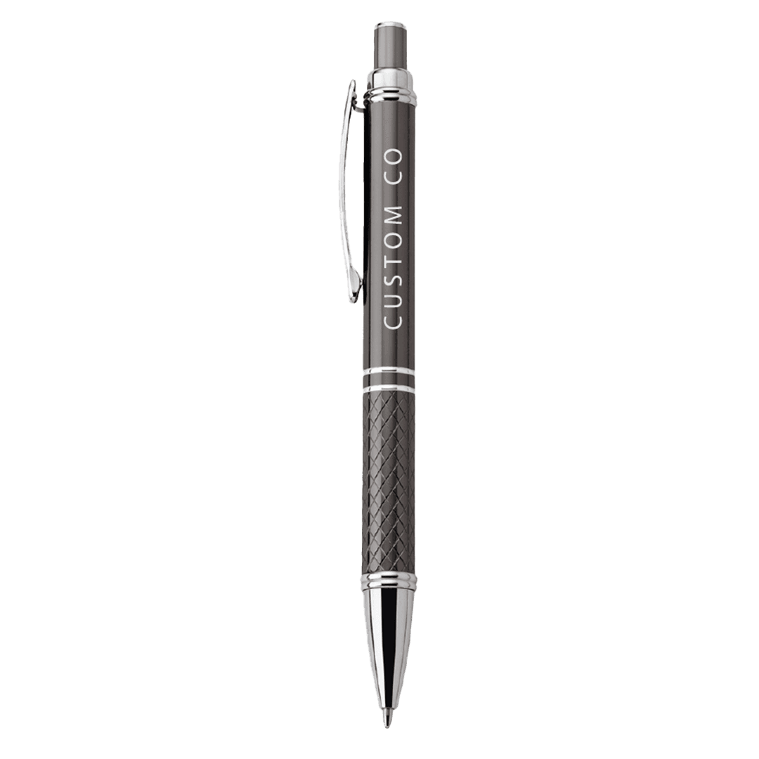 Fine Aluminum Push-Action Pen - Main product view 1