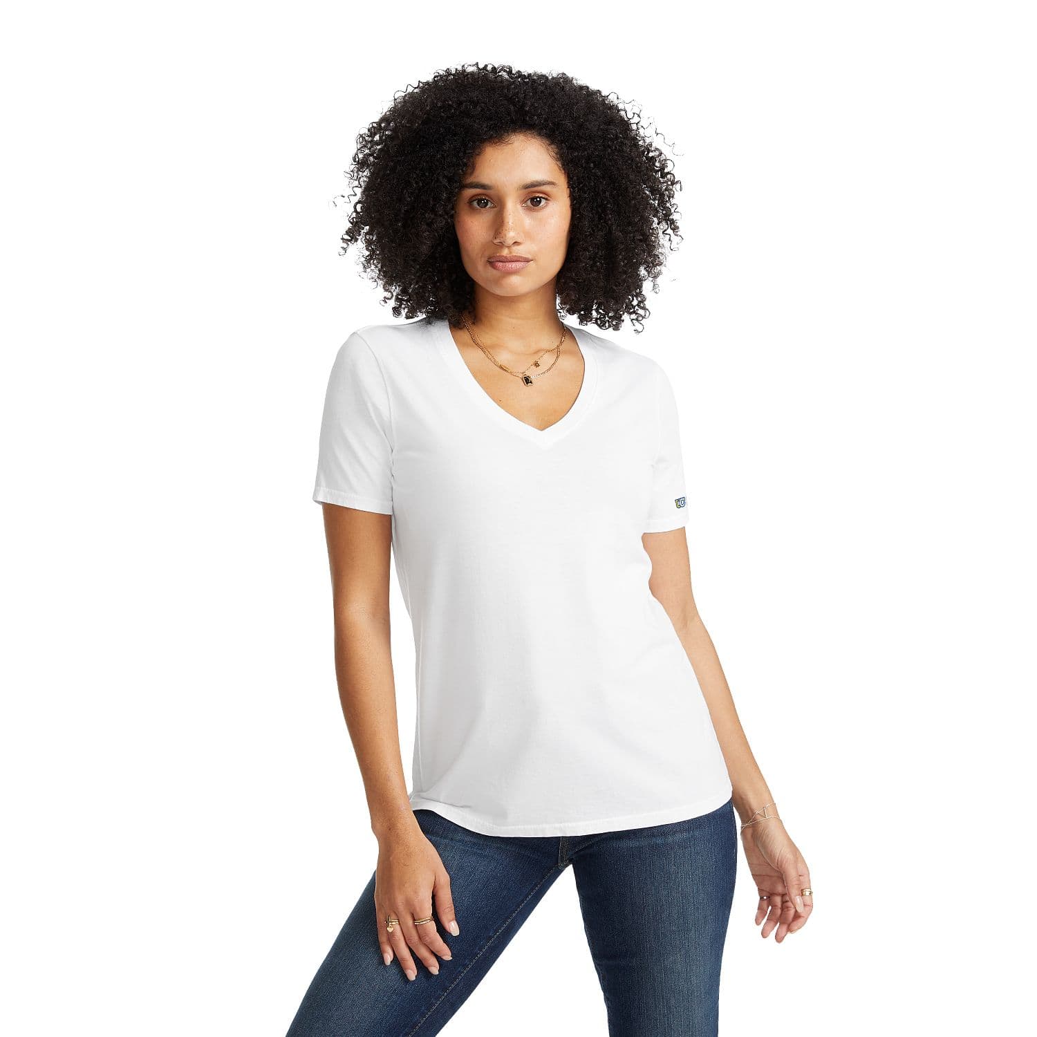 USA Made Vintage V-Neck T-Shirt-Women's product photo