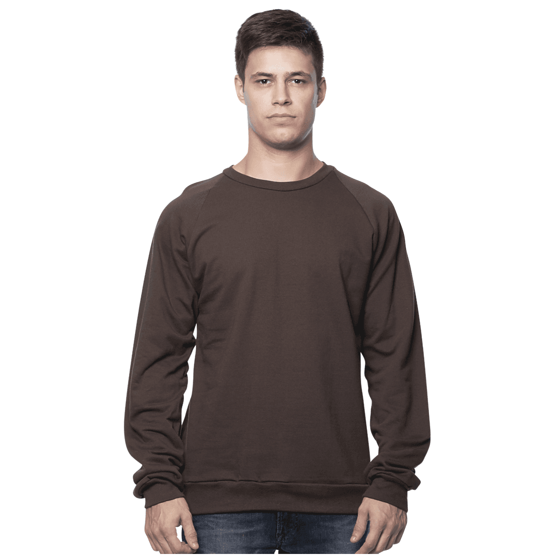 Davis Crew Raglan Organic Cotton Sweatshirt-Unisex product photo
