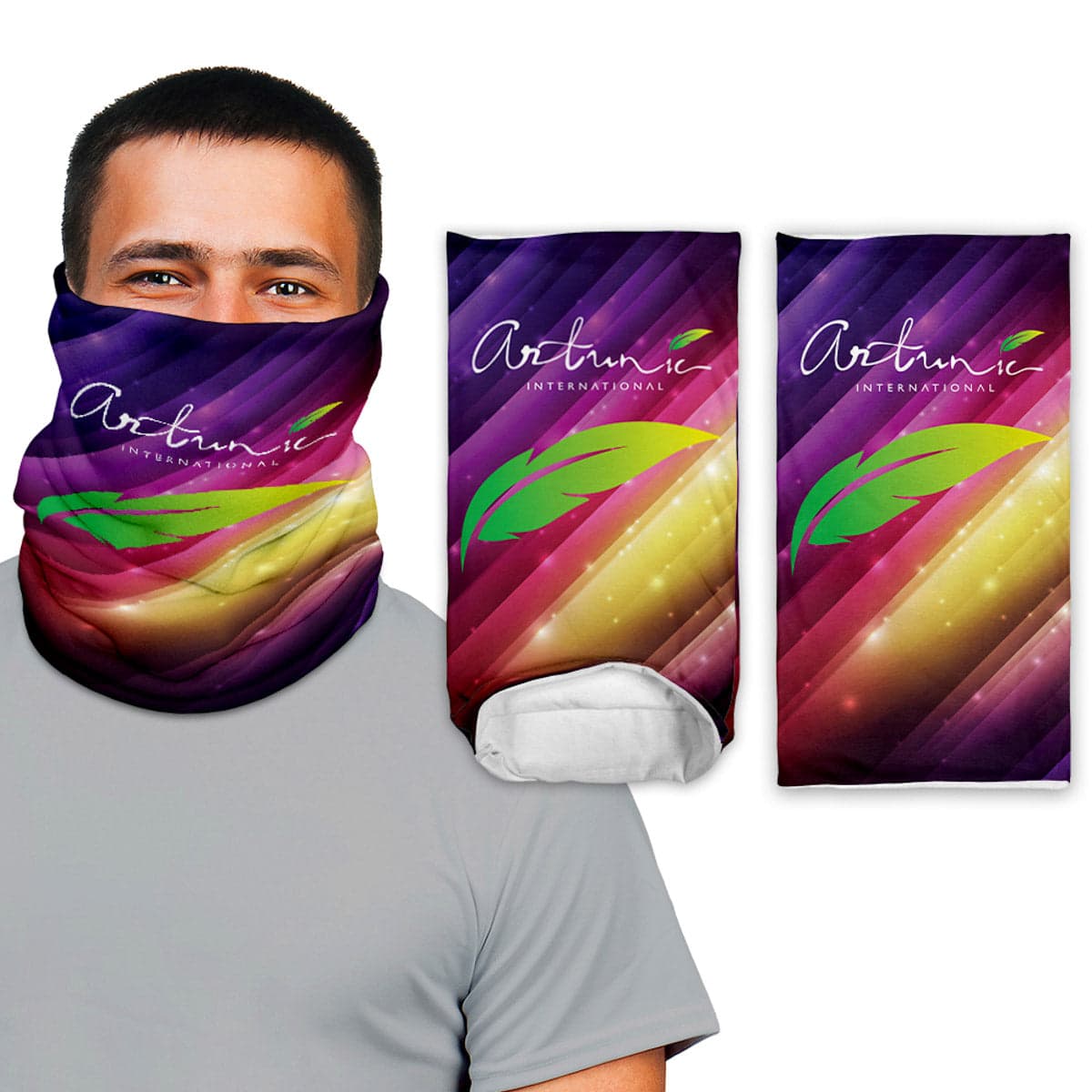 Sublimated 2-Layer Tube Face Covering product image 2